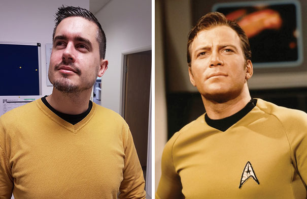 Today My Workmate Accidentally Came To Work Dressed As Captain Kirk