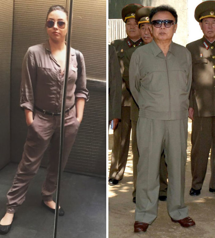 When You Go Out Accidentally Dressed As The Former Supreme Leader Kim Jong-Il