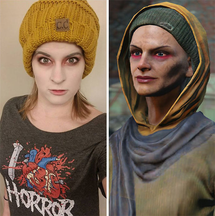 That Moment When I Inadvertently Closet Cosplayed As Cricket From Fallout 4 When I Threw On A Hat To Run Downstairs Halfway Through My Harley Makeup At Magfest