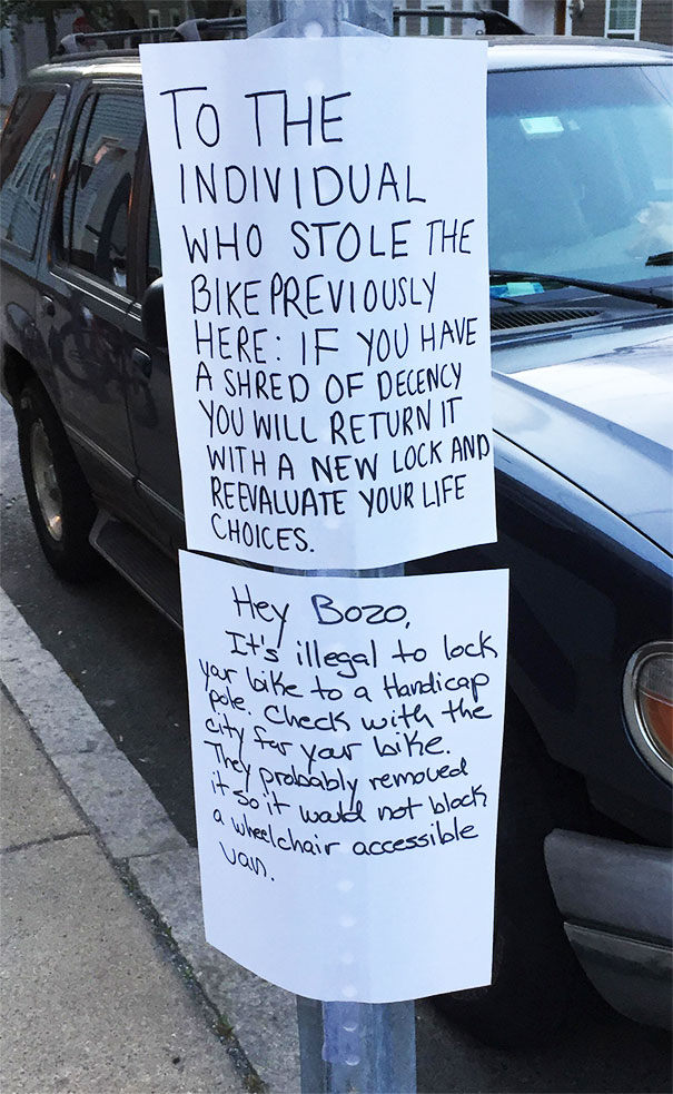Funny Poster Spotted In Cambridge: Friendly Neighborhood Note Banter