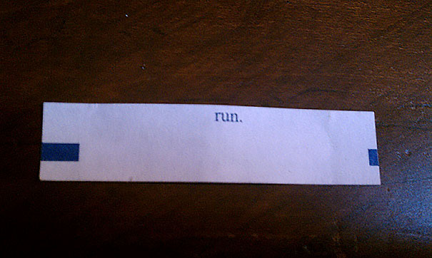 Definitely The Scariest Fortune Cookie I've Ever Gotten