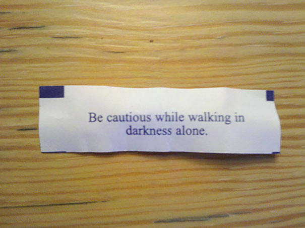 Is This Not The Creepiest Fortune Cookie You've Ever Seen?