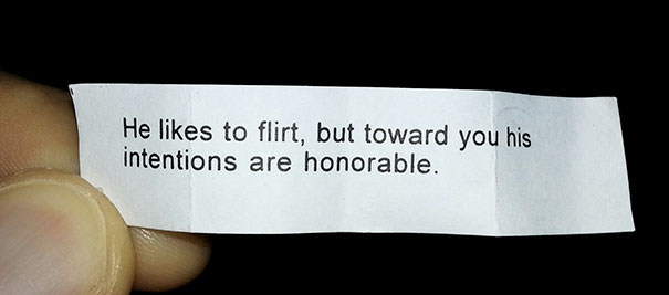 Confusing fortune cookie message 