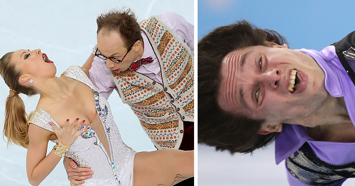 31 Hilarious Olympic Figure Skater Faces That Show Why Cameras Should Be  Banned In Some Sports | Bored Panda