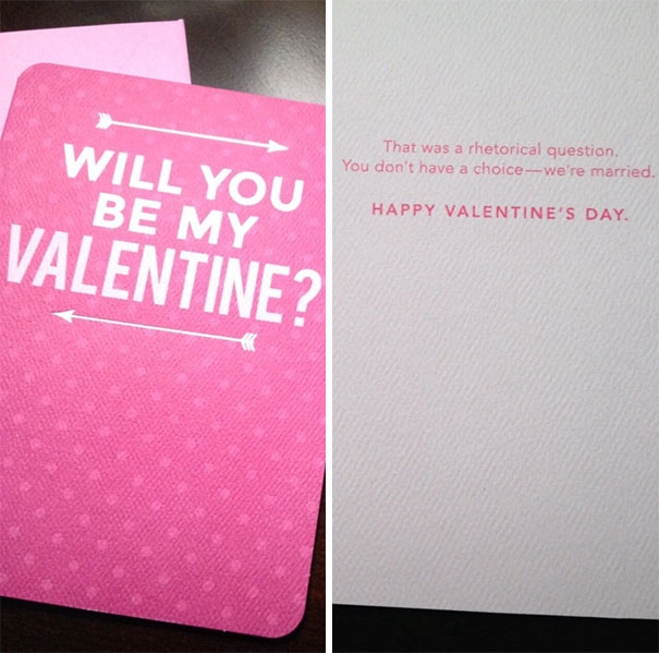 Found A Pretty Sweet Valentine's Day Card For The Husband