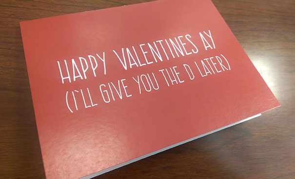 I Hope My Wife Likes Her Valentine's Day Card