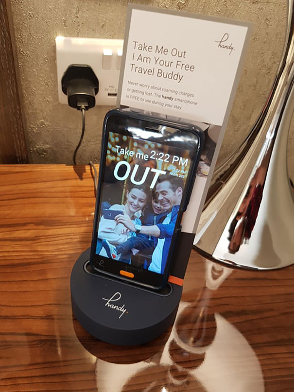 My Hotel Room Comes With A Complimentary Android Phone With Free Data And Calls