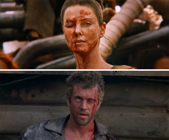 In "Mad Max: Fury Road", Furiosa Ends Up With A Black Eye Just Like Max In "The Road Warrior"