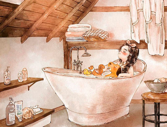 Happiness In Living Alone Revealed In 65 Illustrations By Korean Artist