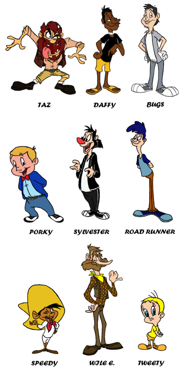 Looney Tunes Characters Humanized