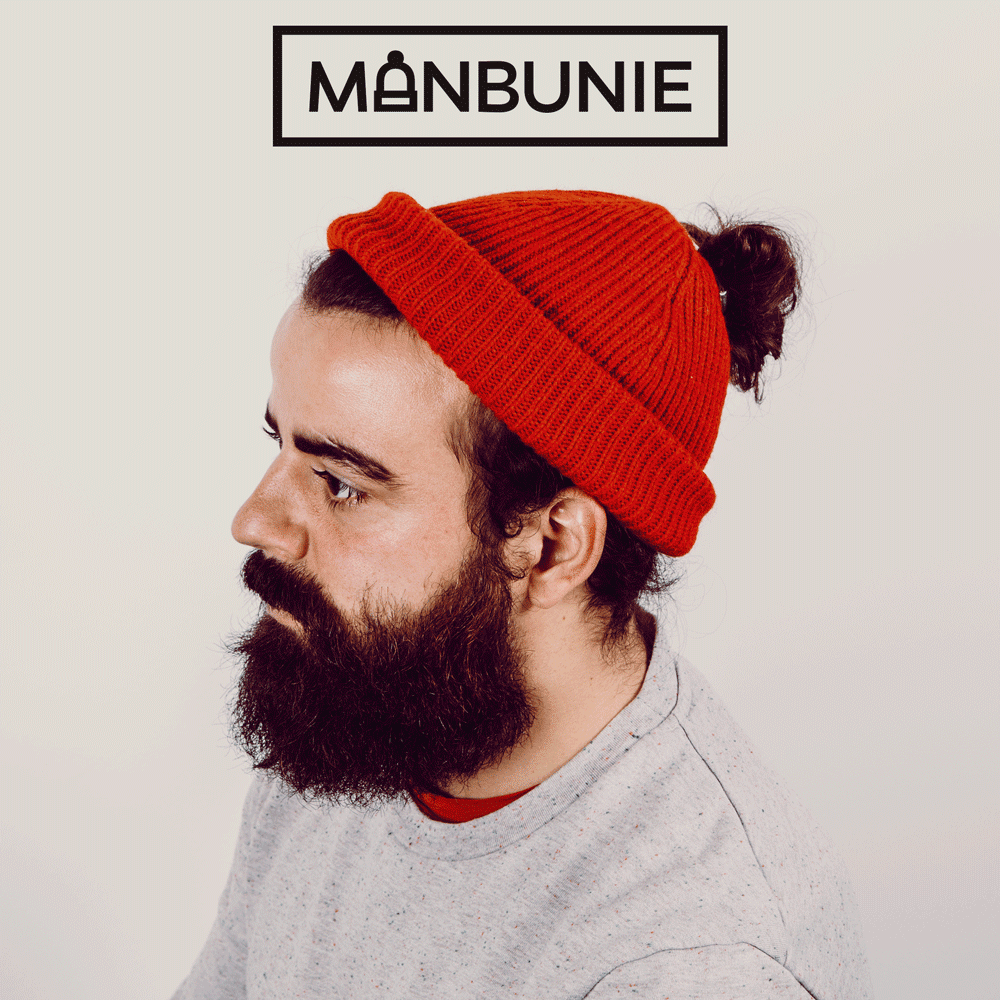 Manbunie - The Beanie For Man Bun Men.