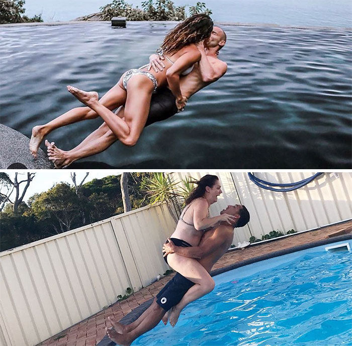 Woman Continues To Hilariously Recreate Celebrity Instagram Pics, And The Result Is Better Than The Original