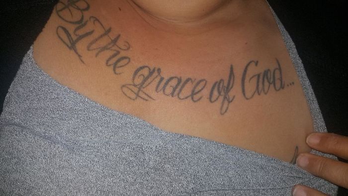 (Tattoo #1) I Got This Tattoo, By The Grace Of God On My 10th Birthday Of Being Cleaned Of Drugs.