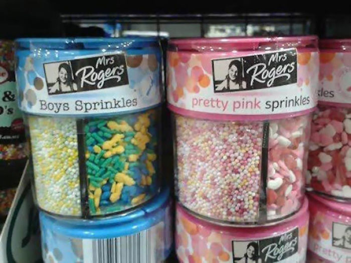 Gendered Sprinkles, From A Supermarket In New Zealand