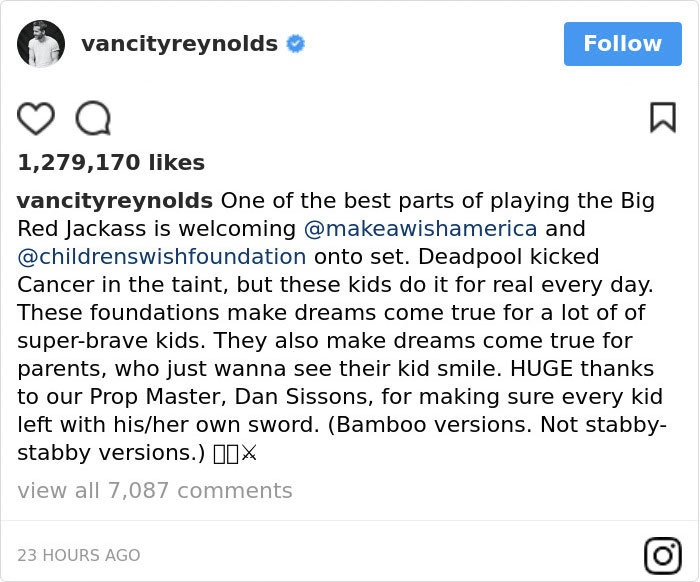 Someone Criticizes Ryan Reynolds For Promoting R-Rated Movie To Kids Battling Cancer And His Response Is Epic