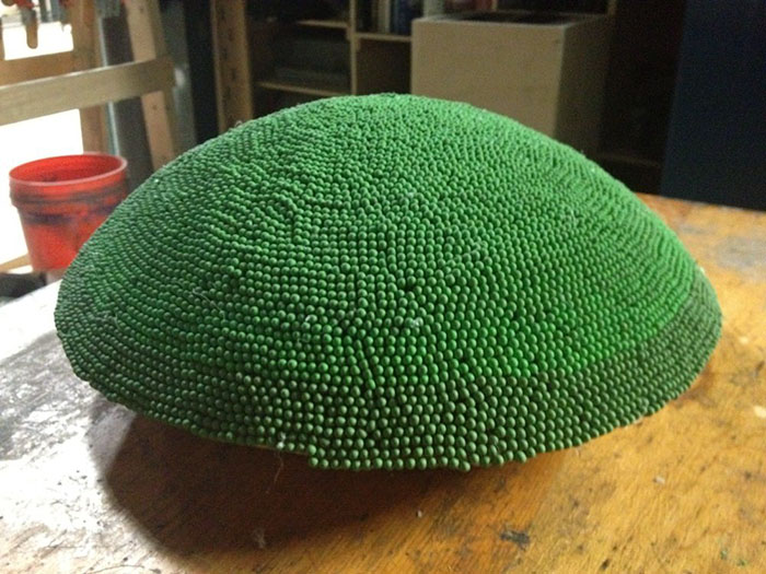 Guy Spends Almost A Year Gluing 42,000 Matches To Make A Giant Sphere, Sets It On Fire