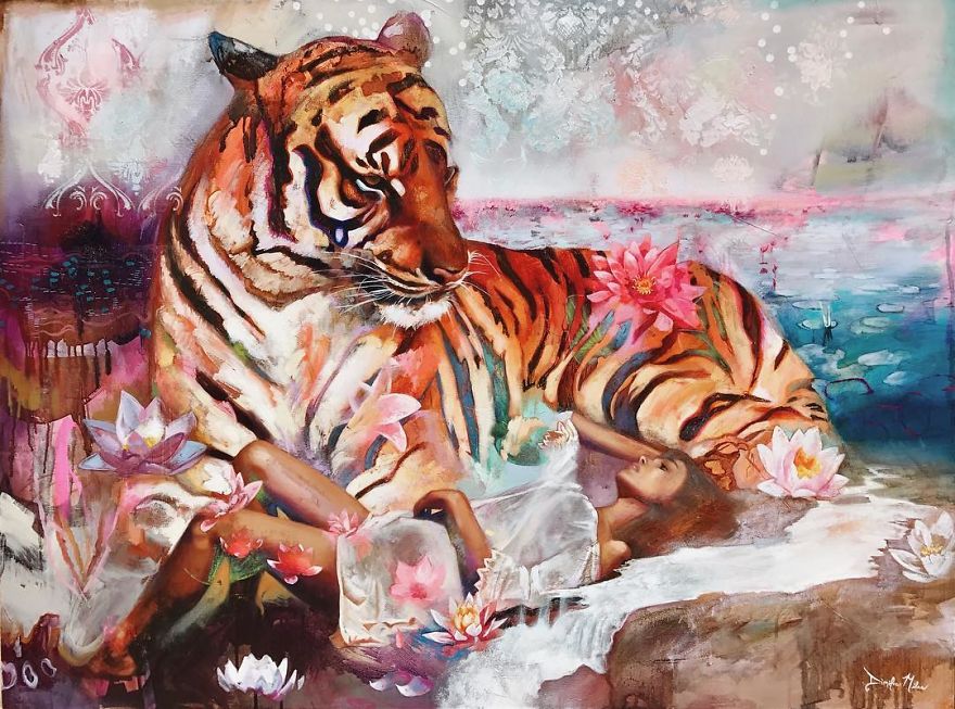 18-Year-Old Painter Stuns The Art World With Her Vibrant Paintings, Sells Them For $10k