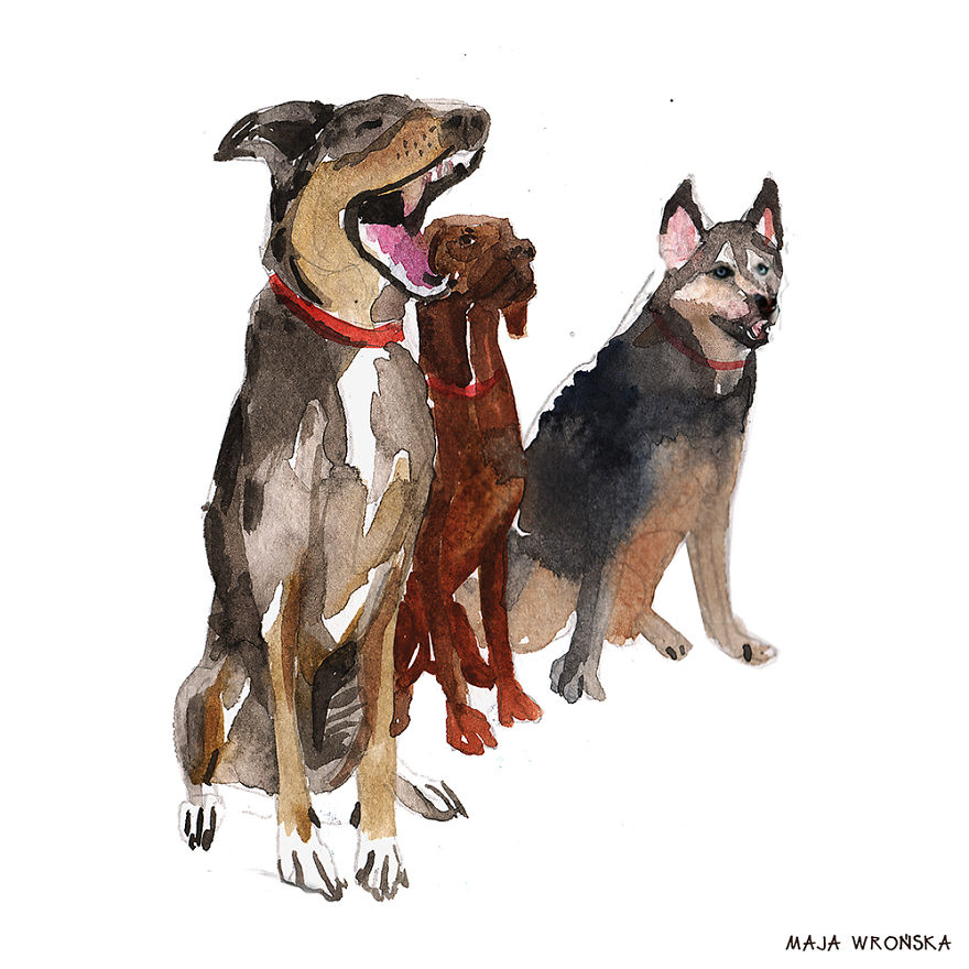 I Paint Dogs With Watercolors