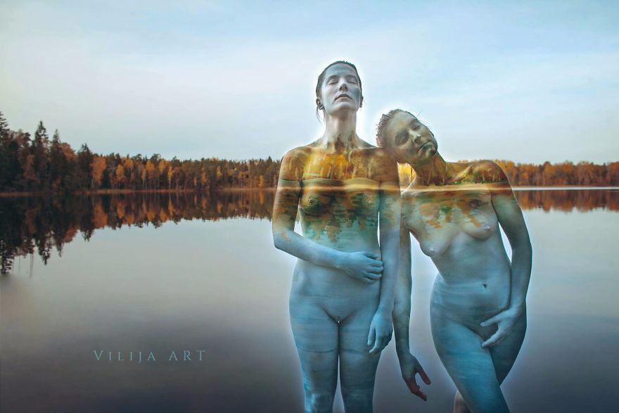 Artist Makes People Disappear Into Their Surroundings By Painting On Them