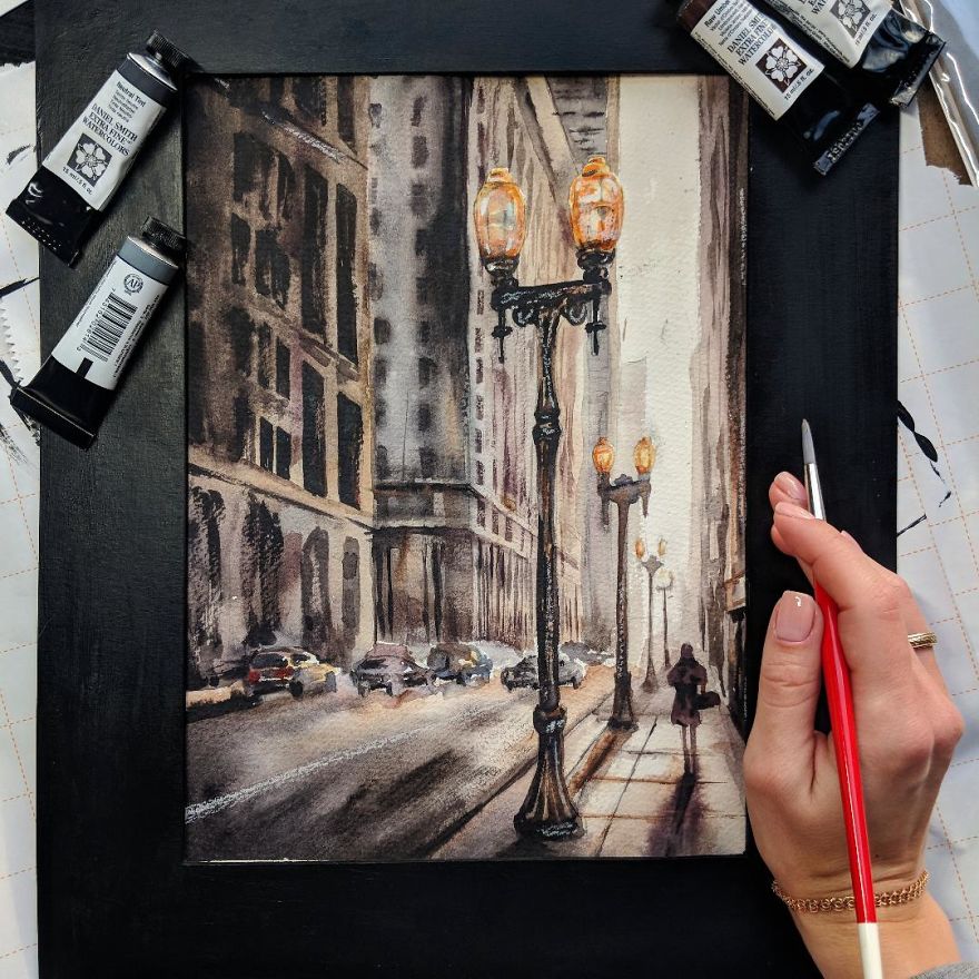 My Beloved City Of Chicago In Watercolor Paintings