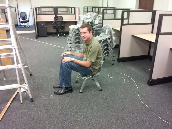 My Boss Ordered Chairs For The Break Room Last Year. He Did Not Get What He Expected