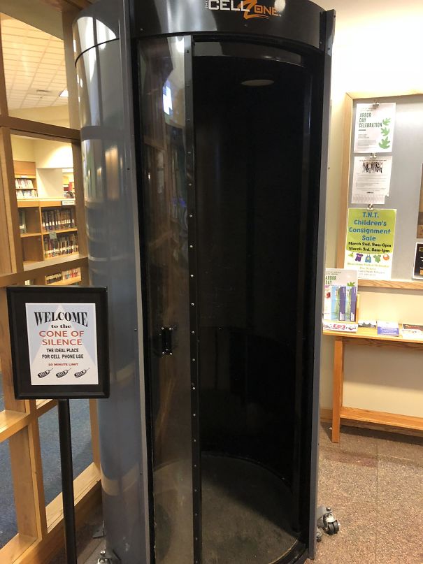 My Local Library Has Vault You Can Go Into To Talk On Your Phone