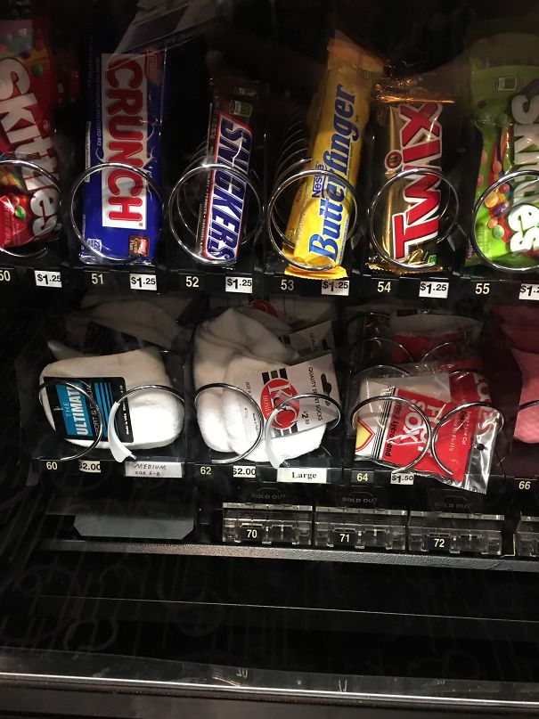 This Vending Machine Sells Socks At The Bowling Alley
