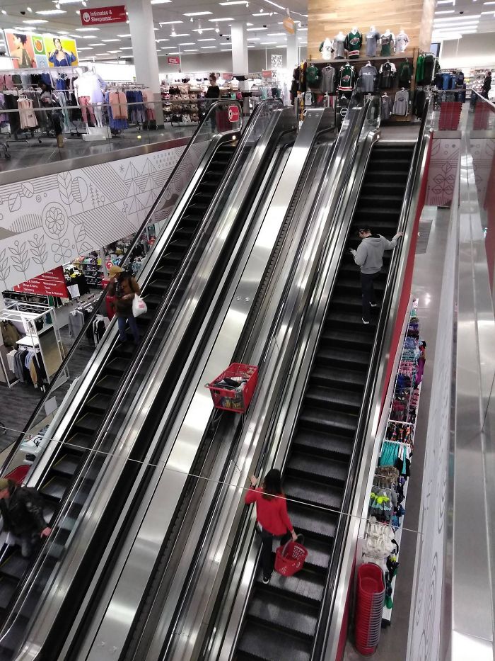 Two Story Target In Minneapolis Has An Escalator Just For Carts Bored