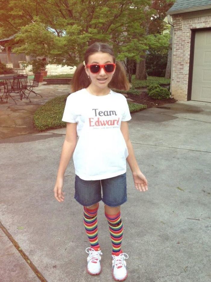 The Shirt Says, “Team Edward: Because Jacob Doesn’t Sparkle”