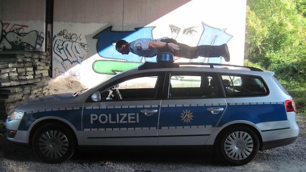 German Cop Planking