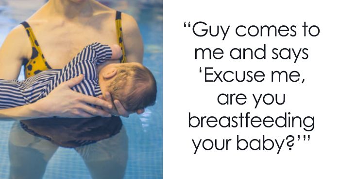 Grown Man Tries To Shame Mom For Breastfeeding In Public, Regrets It Immediately