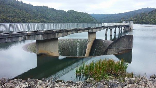 Dam Overflow Drain Looks Like An Optical Illusion