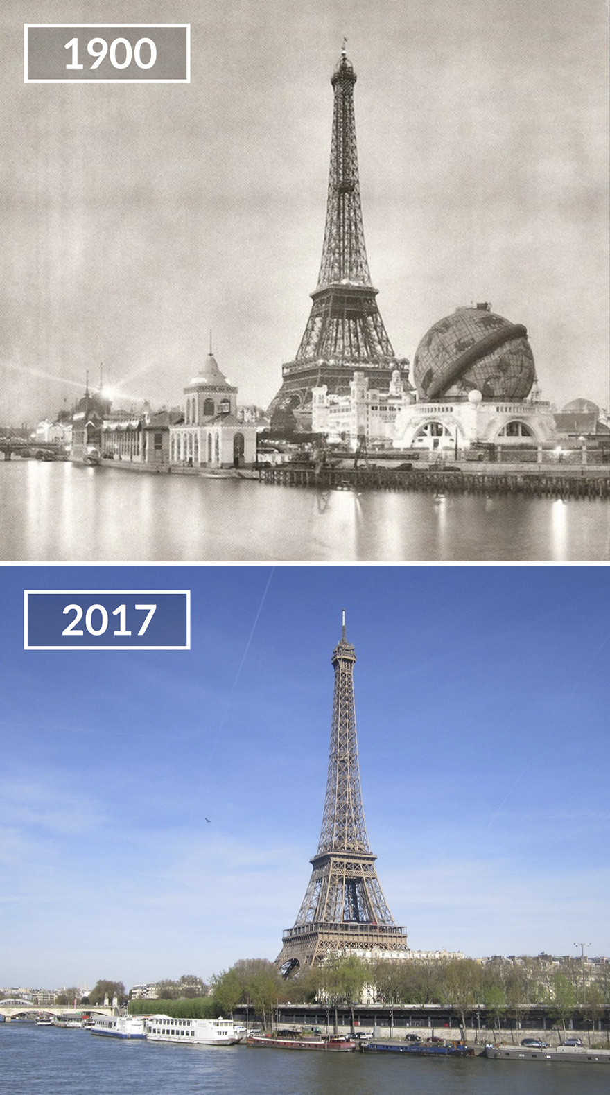 Tour Eiffel And Globe Céleste 