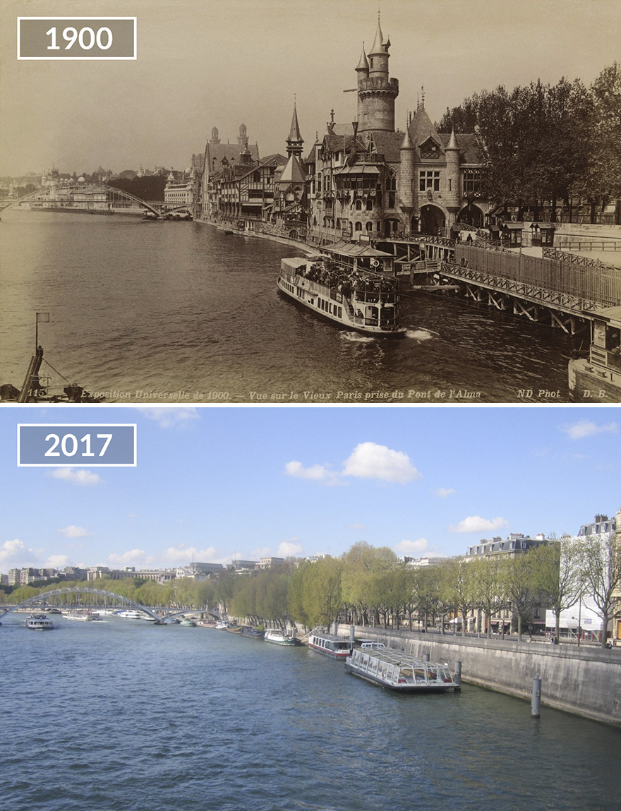 View On Seine From Pont De L'alma
