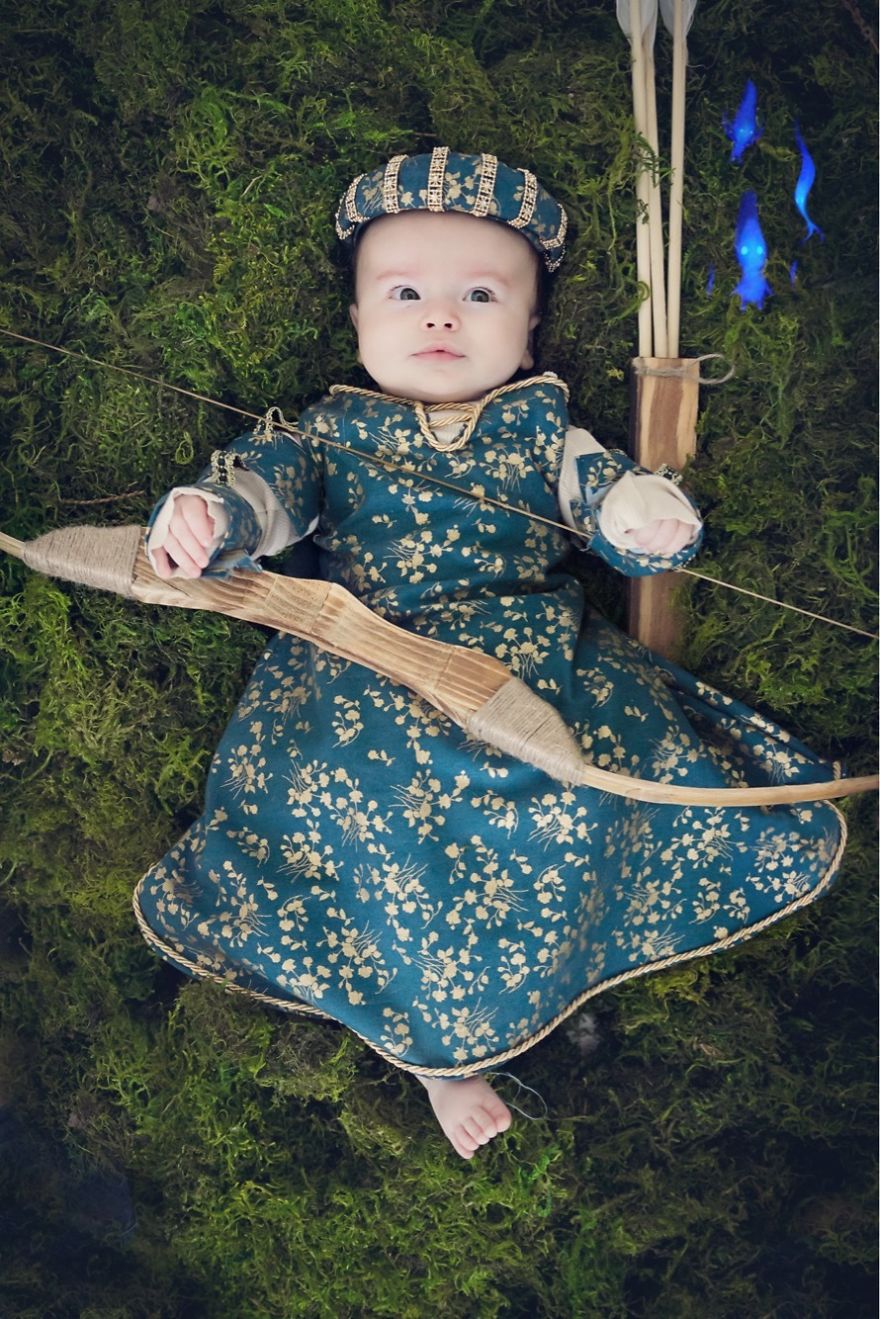 Each Month I Created Princess Costumes For My Baby Girl To Cope With Postpartum Depression