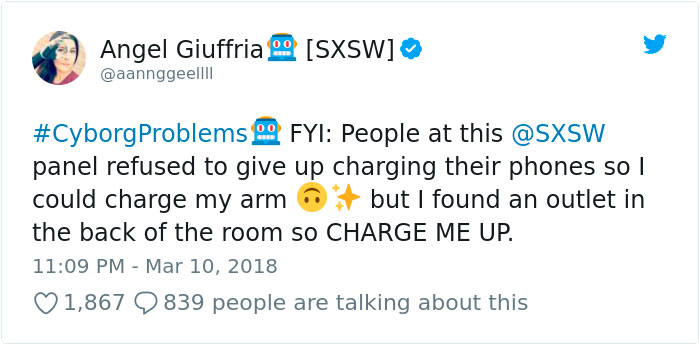 Amputee Asks People To Unplug Phone Chargers So She Could Charge Arm, Gets Not The Response She Expects