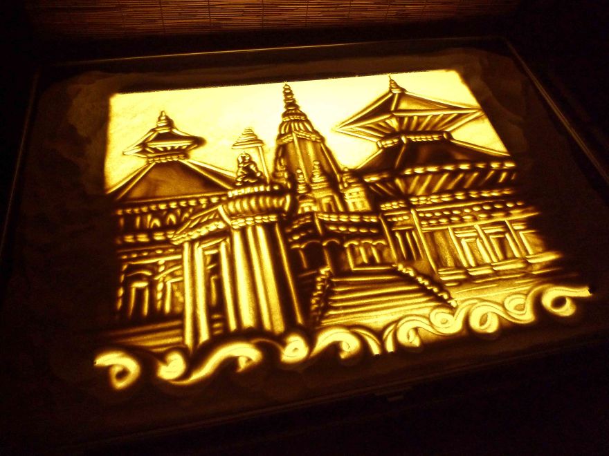 "Heavenly Nepal " A Sand Art Film To Nepal By Lawrence Koh From Singapore