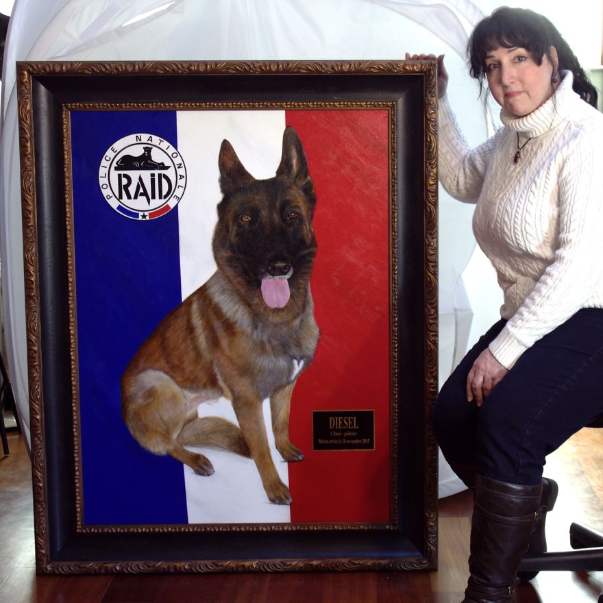 Artist Overcomes Injury And Rejection To Paint Worldwide K9 Heroes