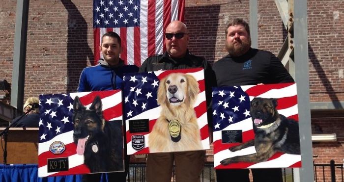 Artist Overcomes Injury And Rejection To Paint Worldwide K9 Heroes