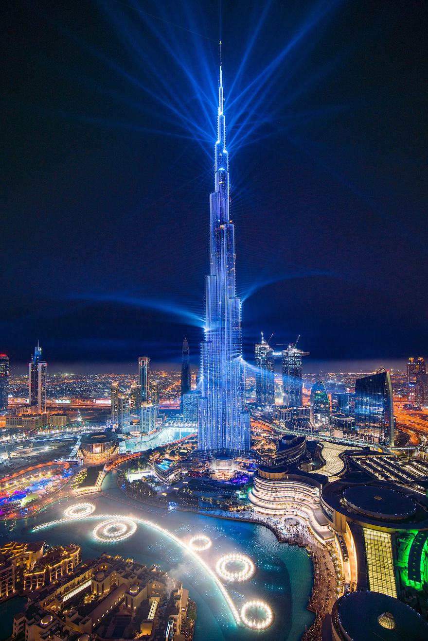 Dubai's World Record Laser Show In Pictures