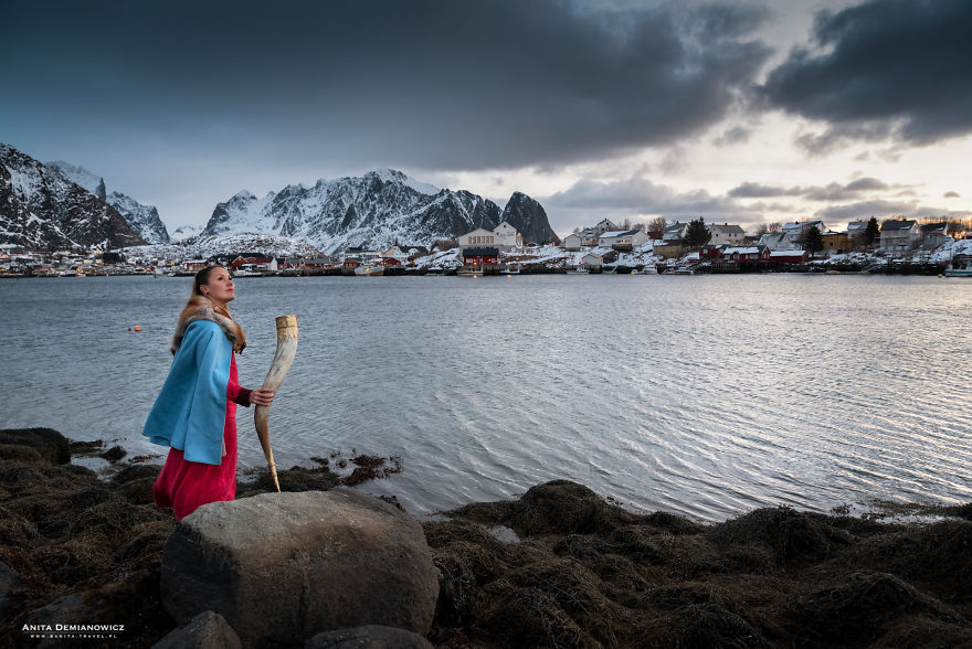 During My Trip To Norway, I Took Self-Portraits Impersonating Valkyrie