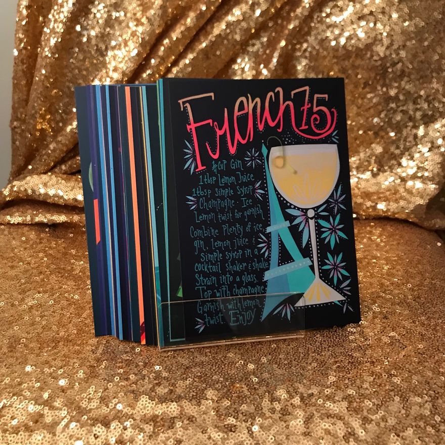 I Illustrated 50 Classic Cocktails From Cut Paper, And Made A Book
