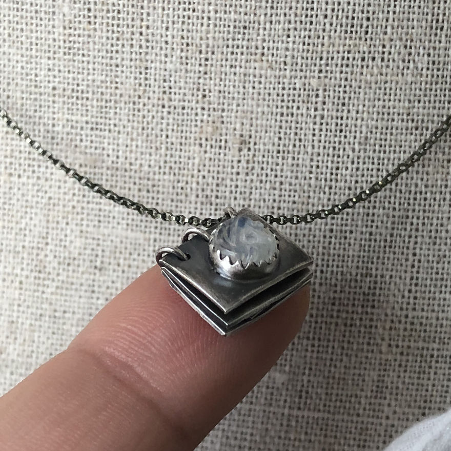 I Made A Tiny Book Necklace So You Can Wear Your Story