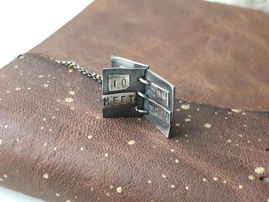 I Made A Tiny Book Necklace So You Can Wear Your Story