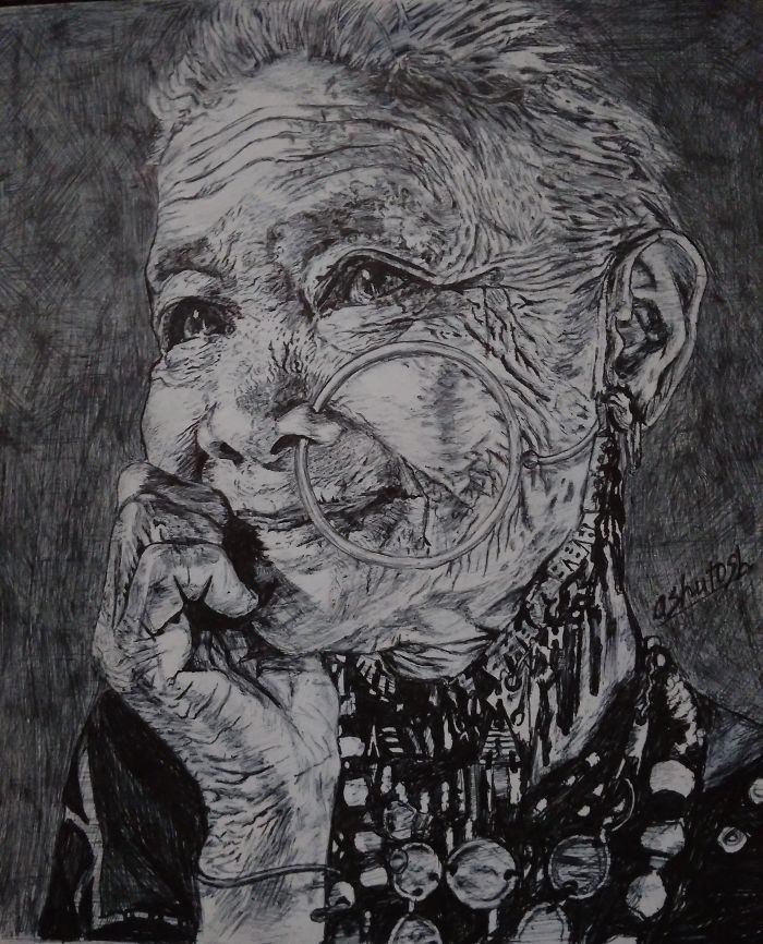 I Started Drawing Portrait Of Beautiful People