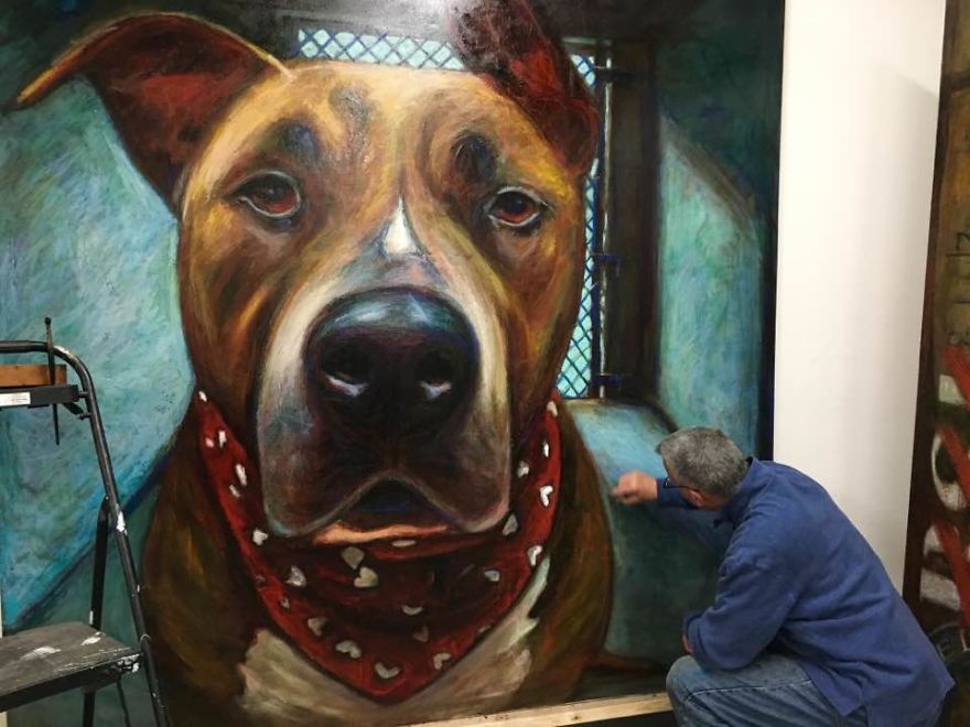 One Artist Paints 5500 Shelter Dogs