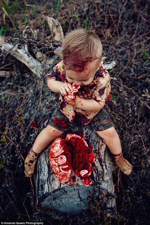 Mom Gets Criticized Over Son’s Zombie Cake Photo Shoot, Reveals The Heartbreaking Secret Behind It