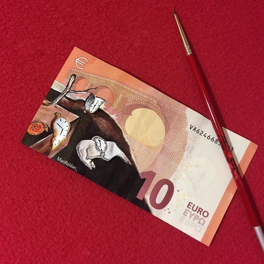 Painting-On-Money-Mari-Roldan