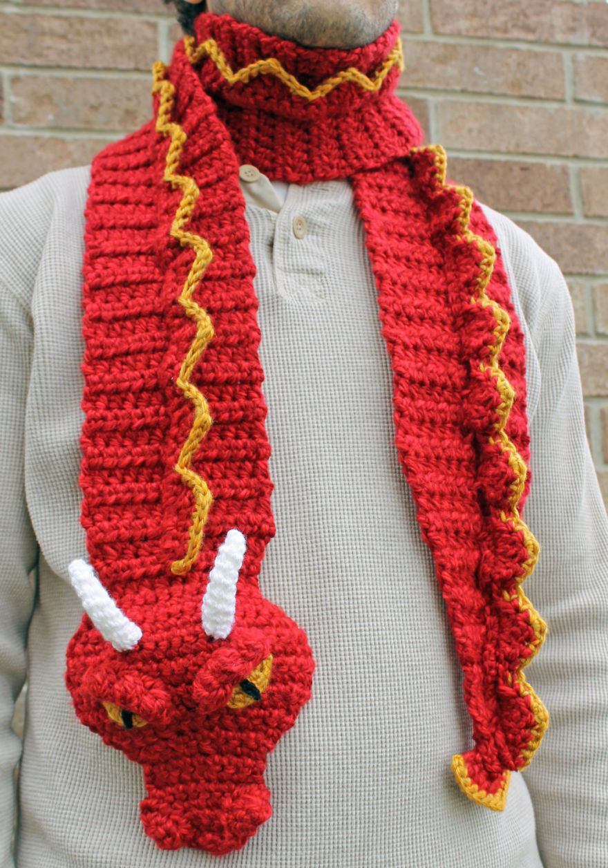 Crochet Dragon Scarf