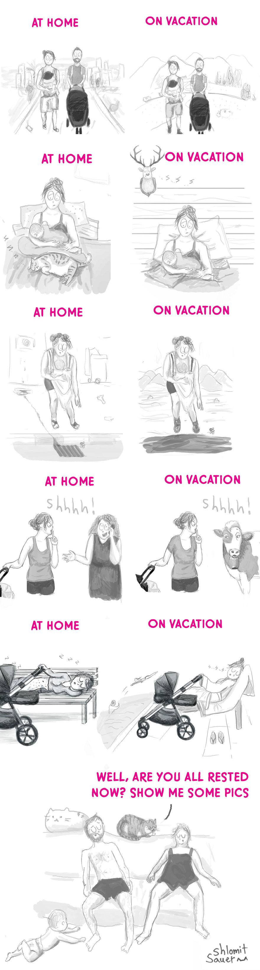 My Tired Mommy - Illustrated Experiences Of A Young Moother